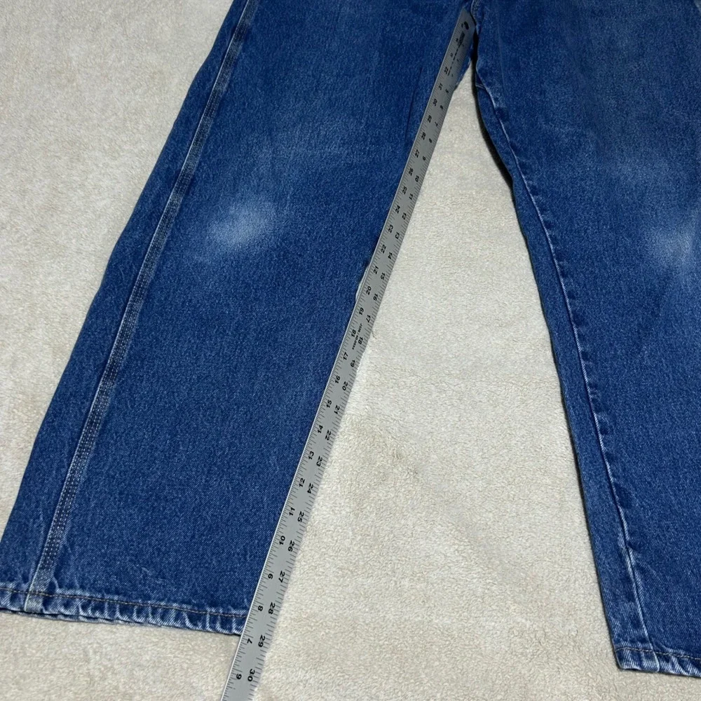 Wrangler Riggs Workwear Jeans Mens 40 30 Blue Carpenter Denim 3W050AI